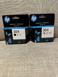 HP N9K06AE 304 Original Tintenpatrone, schwarz + 304 dreifarbig (2er Pack)