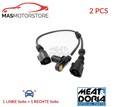 ABS SENSOR DREHZAHLFÜHLER PAAR VORNE MEAT & DORIA 90483 2PCS H NEU OE QUALITÄT