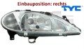 TYC 20-5969-05-2 Hauptscheinwerfer rechts Scheinwerfer Frontscheinwerfer 