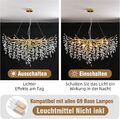 Große Luxus Raindrop Pendelleuchte,für Esszimmer,DachbodenTerrasse,Bad Licht
