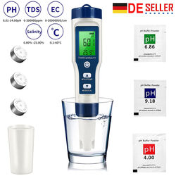 Digital PH Wert+TDS-EC Wasser Messgerät Tester Meter Aquarium Pool Prüfer PH0~14