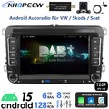 DAB+ Android Radio 8Core 6+128G Carplay Navi Für VW Golf 5 6 Polo Touran Passat