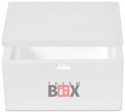 Therm-Box Styroporbox 1W Innen:19x10x8cm Isolierbox Thermo Kühlbox Warmhaltebox
