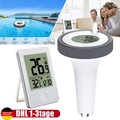 Funk Poolthermometer Wasserdicht Schwimmend Wasserthermometer Thermometer DHL