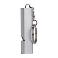Notfallpfeife Extrem Signalpfeife laut Trillerpfeife Outdoor Aluminium Silber