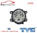 NEBELSCHEINWERFER PAAR SET TYC 19-12317-01-9 2PCS P FÜR FORD ECOSPORT,KA+