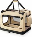 Hundetransportbox faltbar für Reise & Auto, 90x61x65 cm, stabile Transportbox...