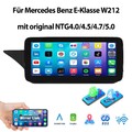 10.25" Linux NTG Android Autoradio CarPlay GPS Für Mercedes-Benz E-Klasse W212
