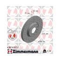 2x Bremsscheibe ZIMMERMANN 430.1488.52 passend für OPEL SAAB GENERAL MOTORS
