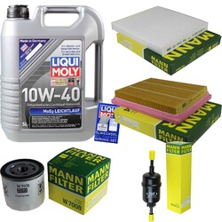 INSPEKTIONSKIT FILTER LIQUI MOLY ÖL 5L 10W-40 für Mazda 2 DY 1.4 1.25