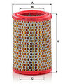 MANN-FILTER (C 1134/1) Luftfilter Filtereinsatz für TRABANT