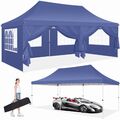 Wasserdicht Pavillon 3x3m 3x6m Partyzelt Gartenpavillon Pop Up Stabil UV-Schutz