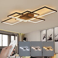 90cm LED Deckenleuchten Wohn Flur Schlaf  Leuchte Dimmbar mit Fernbedienung DE