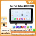 Für Fiat Doblo Android14 CarPlay Autoradio GPS BT 5.4 WIFI 6 DSP 8 Kerne 6+64GB
