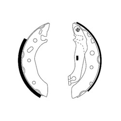 ORIGINAL® Textar Bremsbackensatz Hinten für Ford KA FIESTA IV PUMA ESCORT VI