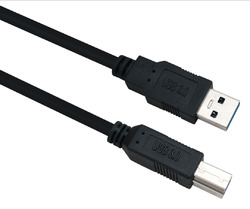 USB A Stecker auf USB B Stecker Datenkabel Druckerkabel Schwarz 0,5m - 5m