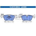 Satz Bremsbeläge Bremsklötze hinten für BMW 1-er F20 F21 2-er F22 F23 | 23682