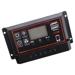 20A Solarpanel Batterie Laderegler LCD Regler Auto Dual USB