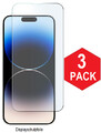 3x Panzerfolie iPhone 16 15 14 13 12 11 X PRO MAX Echt Glas Display Schutzfolie