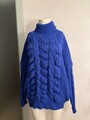 Rollkragen Pullover Gr 42 44 XXL  Oversized Royal blau