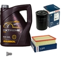 BOSCH Inspektionspaket 5 L MANNOL Extreme 5W-40 für Audi A4 Cabriolet 1.8 T