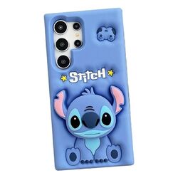 Silikon 3D Stitch Stand Handyhülle für Samsung S21 S22 S23 S24 Ultra A54 Plus