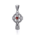 Keltisches Kreuz Herz 925 Sterling Silber Anhänger Schmuck Auswahl Von Edelstein