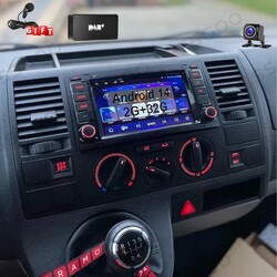 7" Autoradio Für VW Touareg 7L Transporter T5 Multivan V Android 14 GPS NAVI DAB
