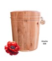 Massiv Holz Urne  E08 - Kirsche - Natururne  - für alle Bestattungsarten