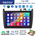 6+128G DAB+ Für VW Polo 6R 6C 2009-2017 Autoradio GPS NAVI Kam Android14 Carplay