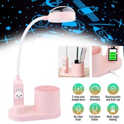 Schreibtischlampe Kinder Nachttischlampe Tischlampe LED Leselampe mit Stifthalte