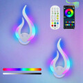 RGB LED Wandlampe Wandleuchte Flur Strahler Licht Up & Down Innen Leuchten Deko