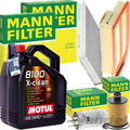MANN INSPEKTIONSPAKET+MOTUL 5W-30 ÖL passend für OPEL COMBO X12 CDTI 80-95 PS