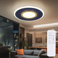 Deckenlampe Schlafzimmerleuchte Deckenleuchte blau dimmbar LED Fernbedienung CCT