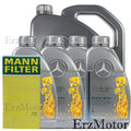 9L ORIGINAL MERCEDES MOTOROEL 5W40 MB 229.5 MIT MANN FILTER OELFILTER HU 514 x