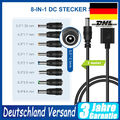 8 in 1 Universal Stromkabel USB zu DC 5,5 * 2,1mm 6,4 *4,4mm Klinke 5V Ladekabel