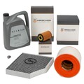HIRSCHER Filterset 3-tlg 5L ORIGINAL 0W30 für AUDI A6 C7 2.0 TDI 136/163/177 PS