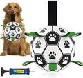 Leder-Fußball für Hundespielzeug Neue Haustiere Spiel Welpen Außentraining 15CM