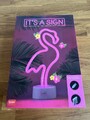 Smartwares LED Tischleuchte Neon Flex Flamingo 3W rosa USB Netzteil
