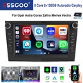 DAB+ Android 14 6+128G Autoradio GPS Navi BT Für Opel Corsa C D Zafira B Astra H