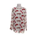 Lieblingsstück, Bluse, Größe: 36, Weiß/Mehrfarbig, Viskose, Sonstiges #Dkg