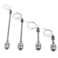 Schwimmerschalter Anzeige Sensor Silber Vertikal Wasserstand 0~220V 5A-1A