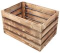 Holzkisten Sets Geflammte Apfelkisten Obstkisten Weinkisten 60x40x30 cm S7-O