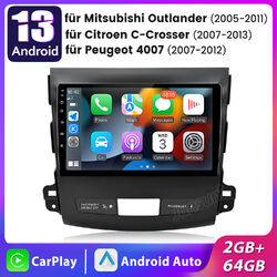 CARPLAY Für Mitsubishi Outlander Android13 Autoradio GPS Navi BT DAB+ WIFI 2+64G