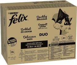 FELIX So gut wie es aussieht Doppelt Lecker Katzenfutter nass in Gelee