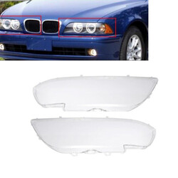 1 Paar Scheinwerferglas Links+Rechts Gehäuse Streuscheibe Für BMW E39 5er 96-03