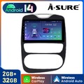 10.1" Android 14 Autoradio GPS Navi WIFI Bluetooth Für Renault Clio 4 2012-2019