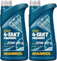 MANNOL 7209 4-TAKT Premium SAE 20W-40 2x 1l = 2 Liter