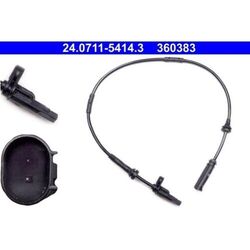 1x Sensor, Raddrehzahl ATE 24.0711-5414.3 passend für BMW