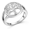 MATERIA Lebensbaum Ring Silber 925 Keltischer Ring Damen Baum des Lebens